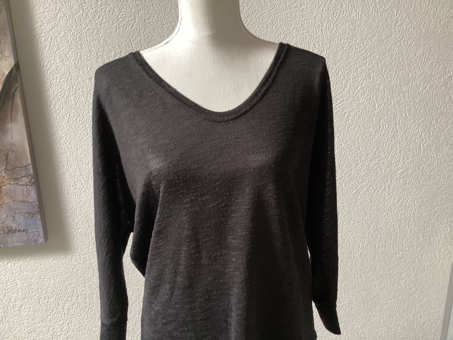 Opus Pullover & Sweatshirts: OPUS Damen Pullover Fledermaus V-Ausschnitt Gr. 40 schwarz – Gebraucht aus Homberg b. Thun von Homata 1
