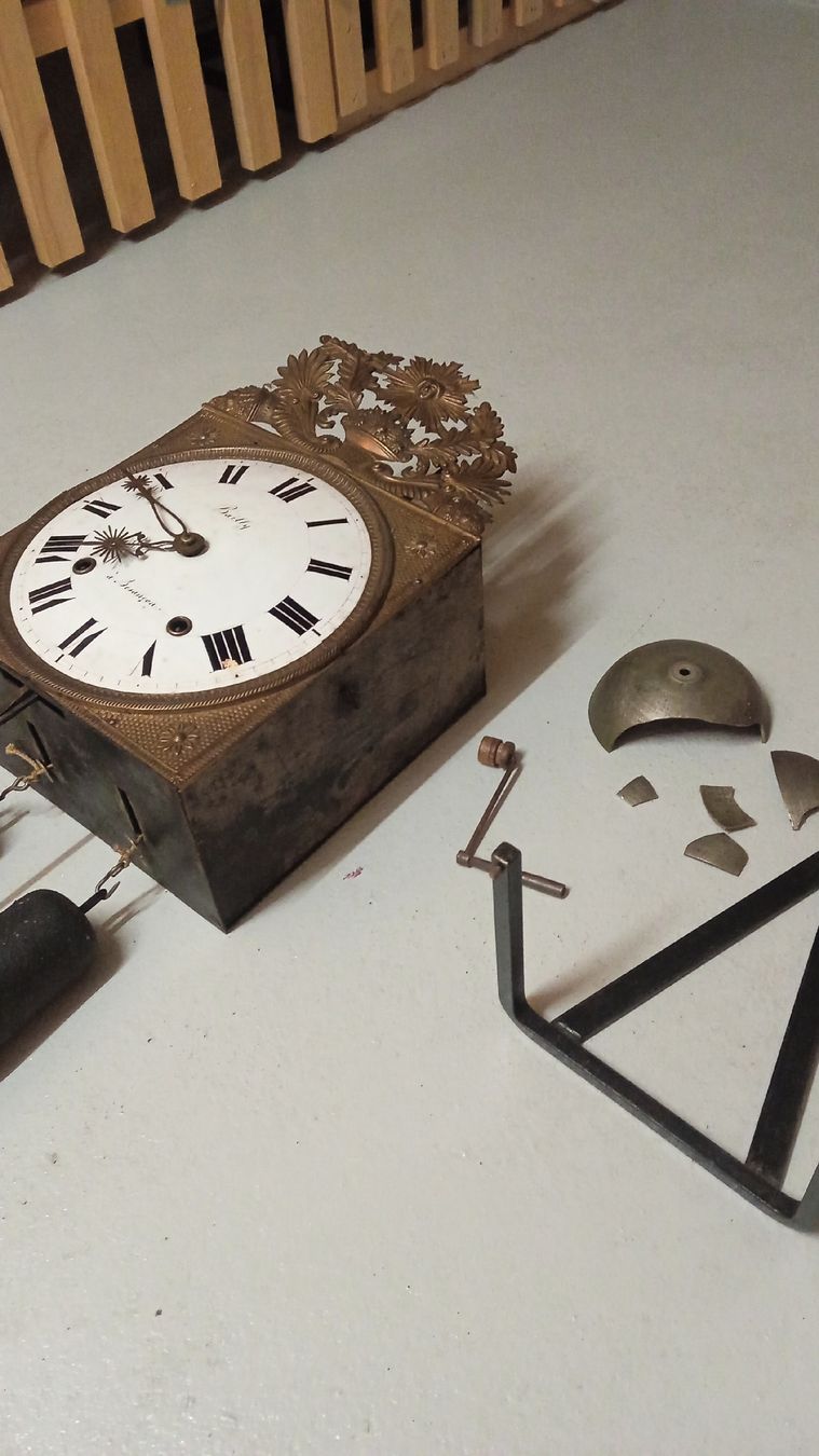 Orologi da terra & Orologi da parete: Antike Wanduhr mit Pendel – Usato da Biel/Bienne venduto da geo_8dsy 2