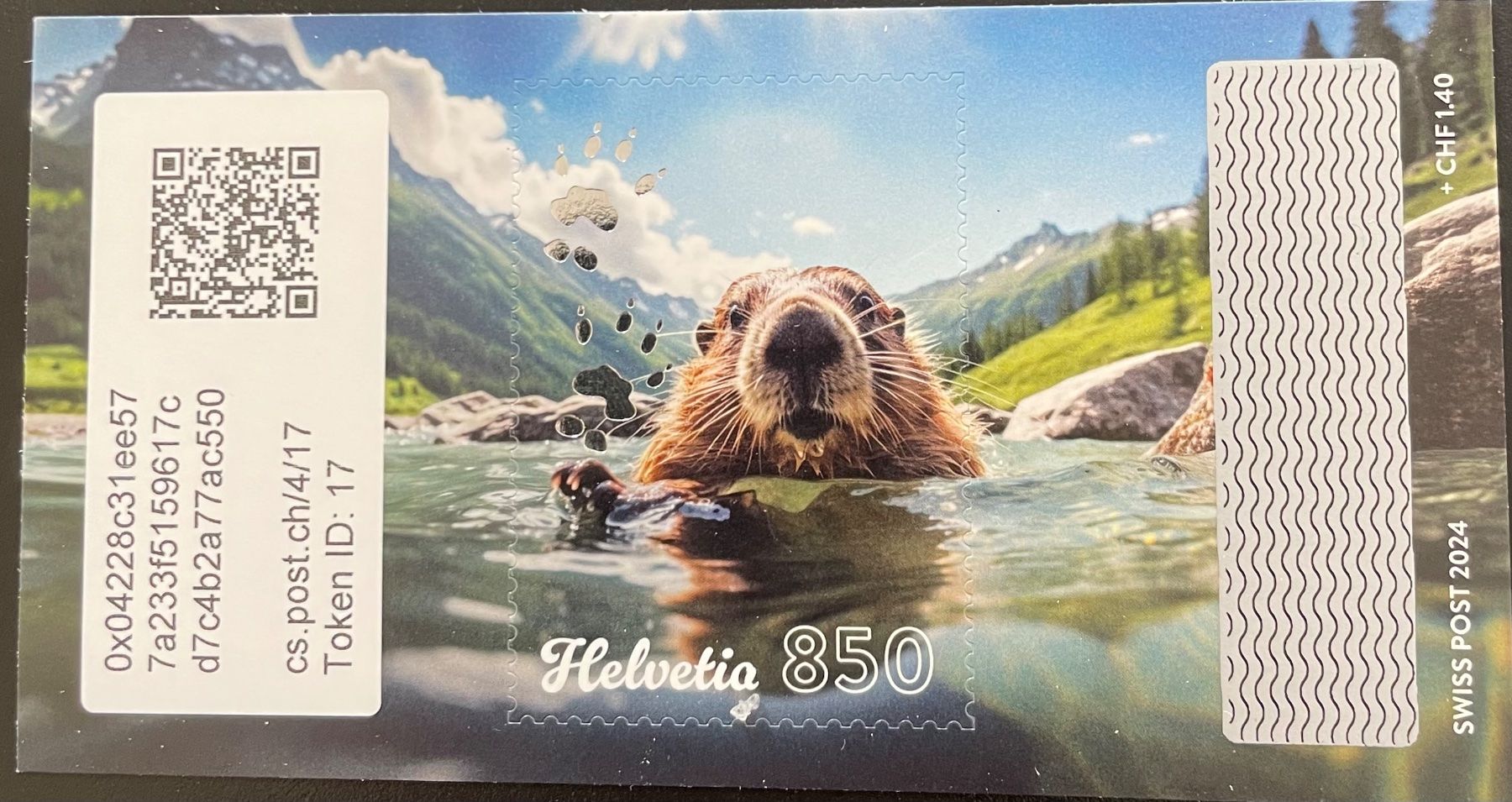 Tutti i francobolli: Swiss Crypto Stamp 4.0 - Basic Edition; Marmi im Gewässer – Nuovo (secondo la descrizione) da Bern venduto da schm1969