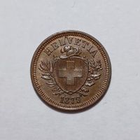 1 Rappen 1879 unz-stgl