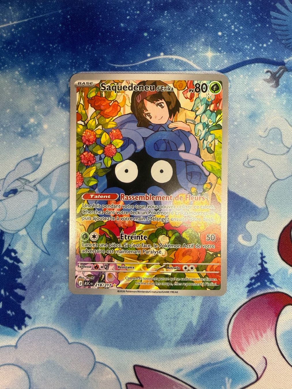 Pokémon Carte collezionabili: Saquedeneu AR - ASC 218 FR – Nuovo (secondo la descrizione) da Courgenay venduto da ScamBoxOff