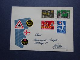 1956 Z-Nr.324-327 FDC BERN  - perfekte Erhaltung