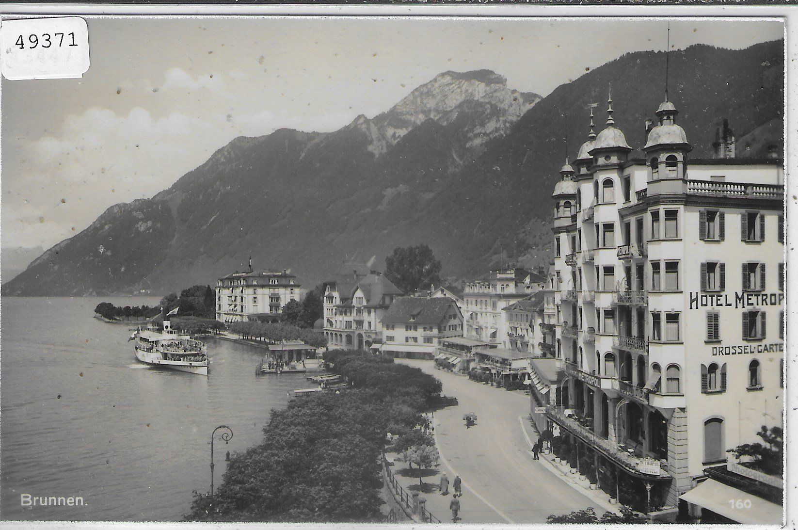 Cartoline postali: Brunnen - Hotel Metropol – Usato da Ettingen venduto da Kartenplanet