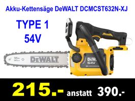 🔴  Akku-Kettensäge DeWALT DCMCST632N-XJ /369B
