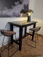 Barhocker Stuhl Designer Metall schwarz kendall