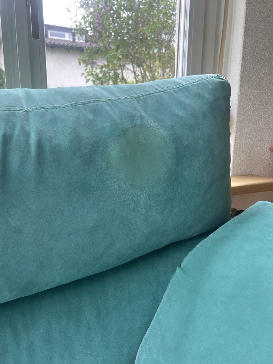 Divani: Vintage Sofa, türkis, samt, 70s-Flair – Usato da Zürich venduto da tabea_j 4