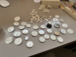 Watch dial Valmon, Geneva sport Aureole lot of 57 pieces