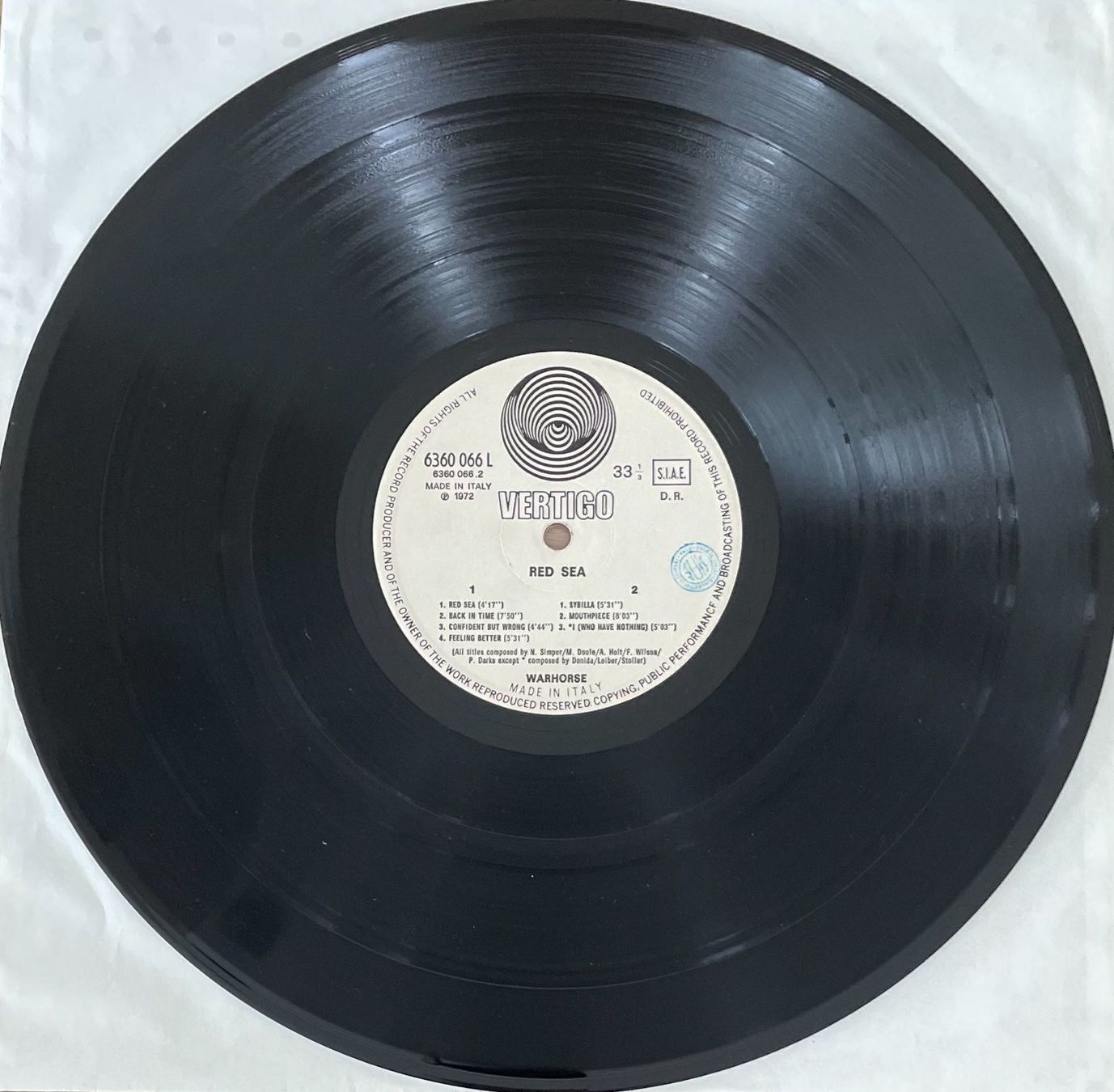 Dischi in vinile: Warhorse, Red Sea – Usato da Aadorf venduto da Assyrian-Bazar 2