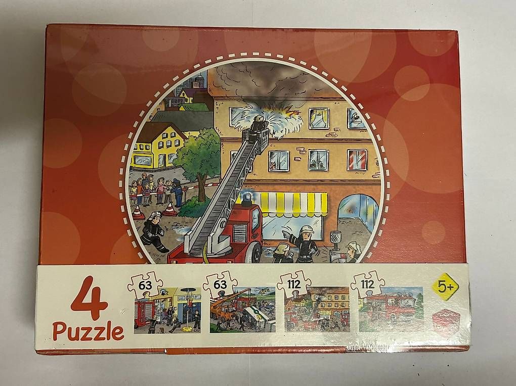 Puzzles: 4 Feuerwehr Puzzle – Gebraucht aus Lütisburg von Tweety77