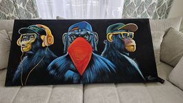 cooles Bild kein Druck, auf Leinwand gemalt!!