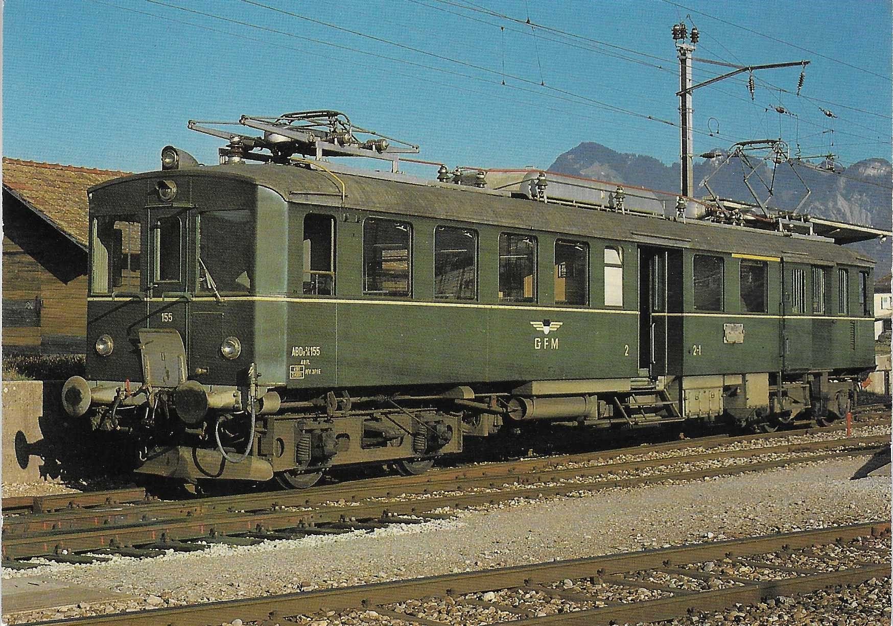 Cartoline postali: Freiburger Bahnen Triebwagen ABDe 2/4 – Nuovo (secondo la descrizione) da Rothrist venduto da Stranglehold