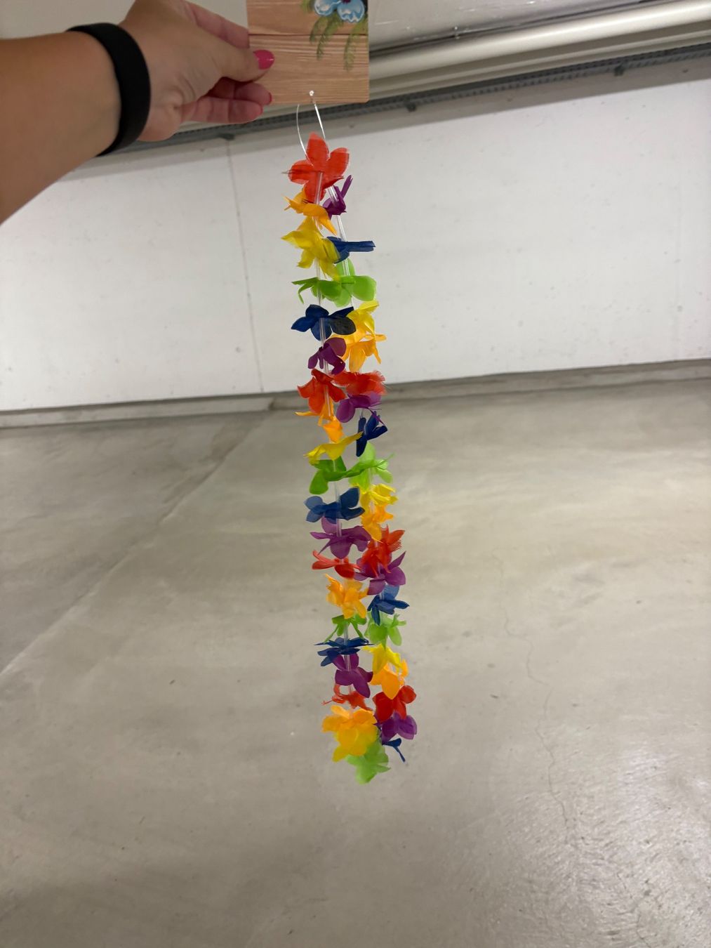 Ketten: Sommerliche Blumenkette Regenbogenfarben, neu – Neu (gemäss Beschreibung) aus Basel von Tierschutz-Flohmi