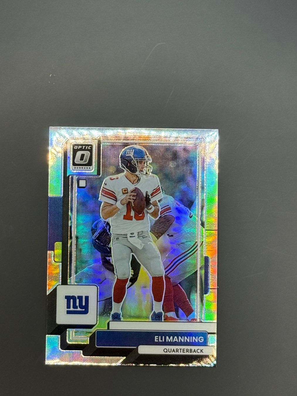 Panini Carte collezionabili: Eli Manning 2022 Donruss Optic Silver Holo Prizm – Usato da Malters venduto da cap.design_
