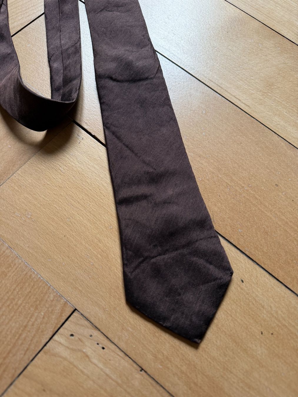 Massimo Dutti Krawatten: MASSIMO DUTTI - Seide Krawatte dunkelbraun – Gebraucht aus Zürich von Diazaio 1