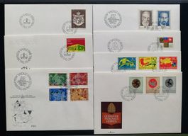 Liechtenstein FDC 1969 (komplett/7 Stk., Katalogwert ca13.-)