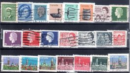 CANADA 22 VERSCHIEDENE MARKEN GESTEMPELT - E344