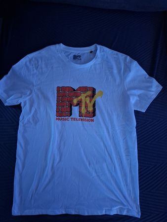 Maglietta MTV Music Television stampa logo taglia L