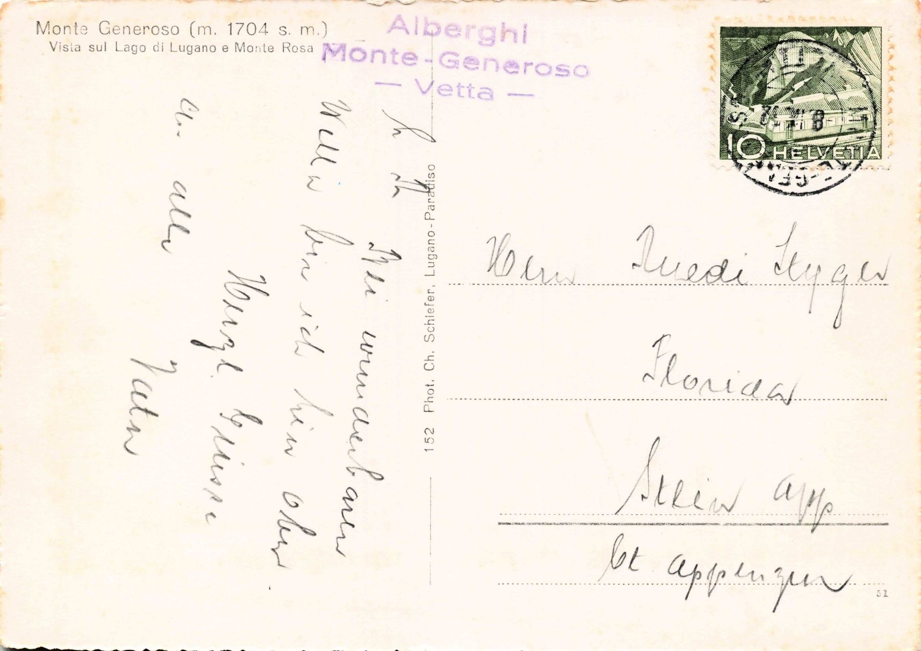 Ansichtskarten: Monte Generoso G – Gebraucht aus Biasca von Blenio71 1