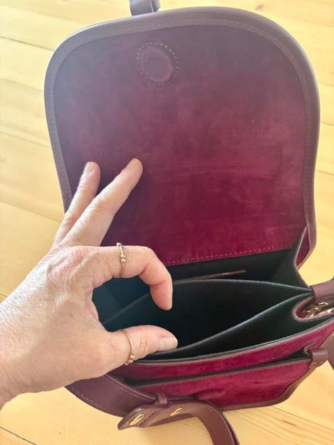 Sezane Borse da donna: Sac SEZANE bordeau velours – Usato da Aubonne venduto da del_kb95 4