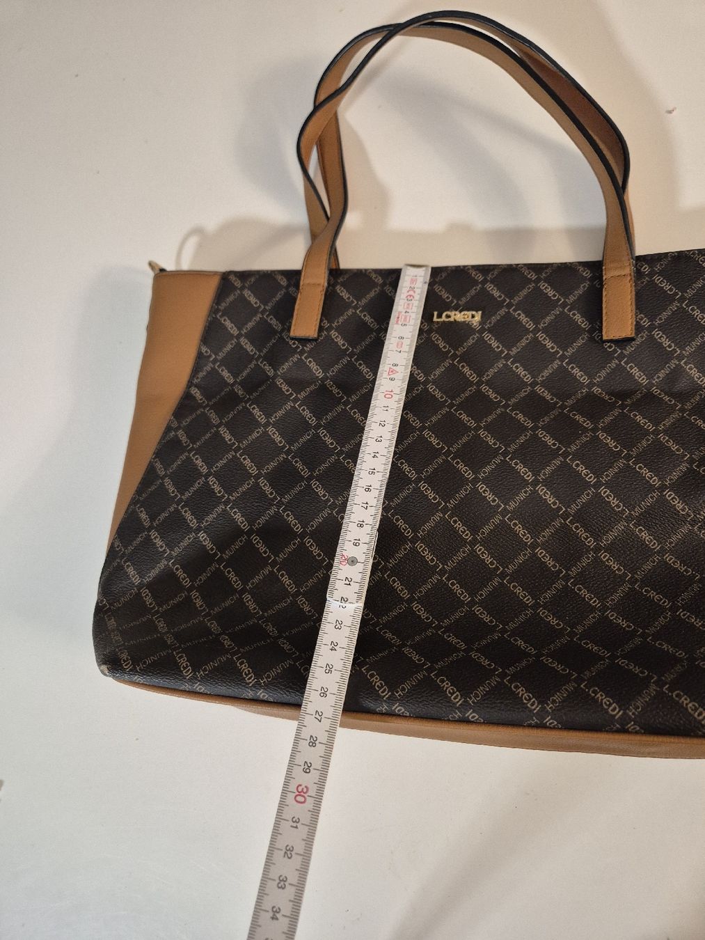 L.Credi Borse da donna: L. Credi Shopper, Handtasche, braun – Usato da Krauchthal venduto da MEWA01 6