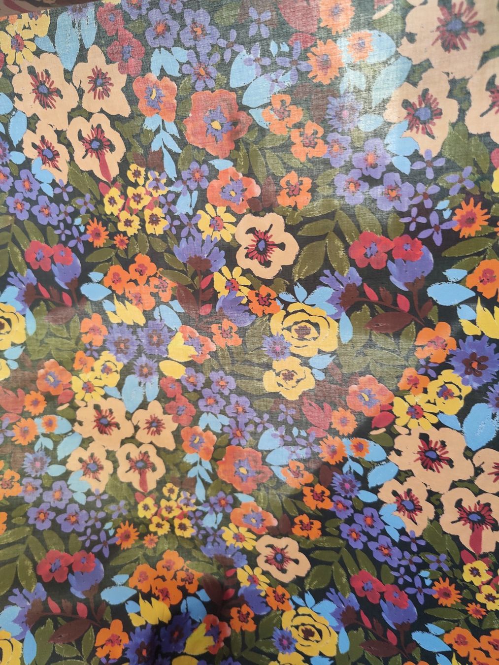 Stoffe: Designer Baumwolle leicht 2.00mx1.40m Multifiori – Neu (gemäss Beschreibung) aus Lufingen von Voyager7 1