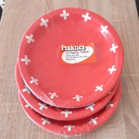 Partyteller Schweizer Kreuz-Assiette de fête « Croix suisse