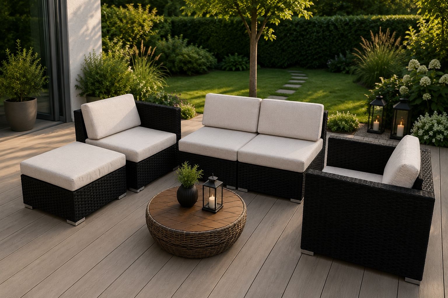 Divani: Gatenlounge Rattan – Nuovo (secondo la descrizione) da Romanshorn venduto da topolino91