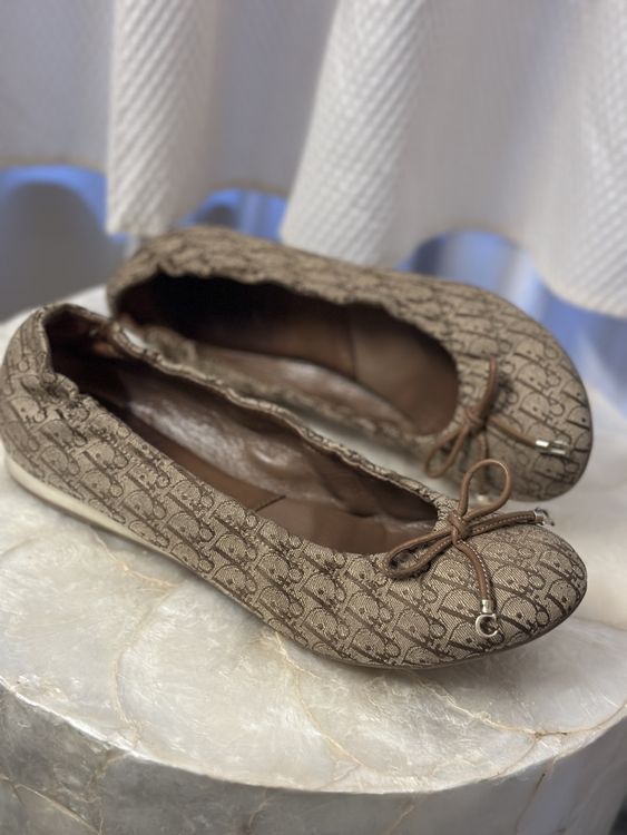 Dior Damenschuhe: CHRISTIAN DIOR oblique logo zen ballerinas, 38 – Neu (gemäss Beschreibung) aus Wermatswil von Alkinoe 8