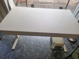 Sitz-Stehtisch LO Extend weiss 140x80cm elektrisch höhenver