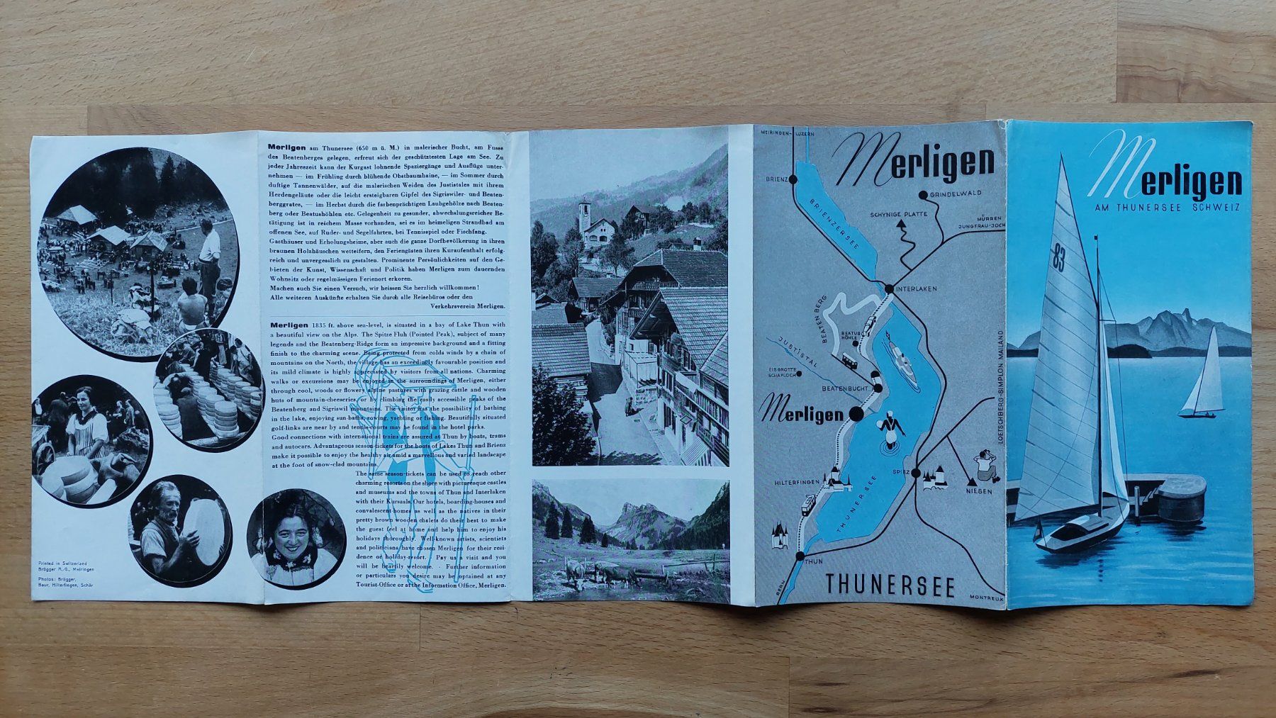 Dokumente: Alter Prospekt Merligen am Thunersee – Gebraucht aus Obfelden von Foto_Bild_Kunst_Buch 1