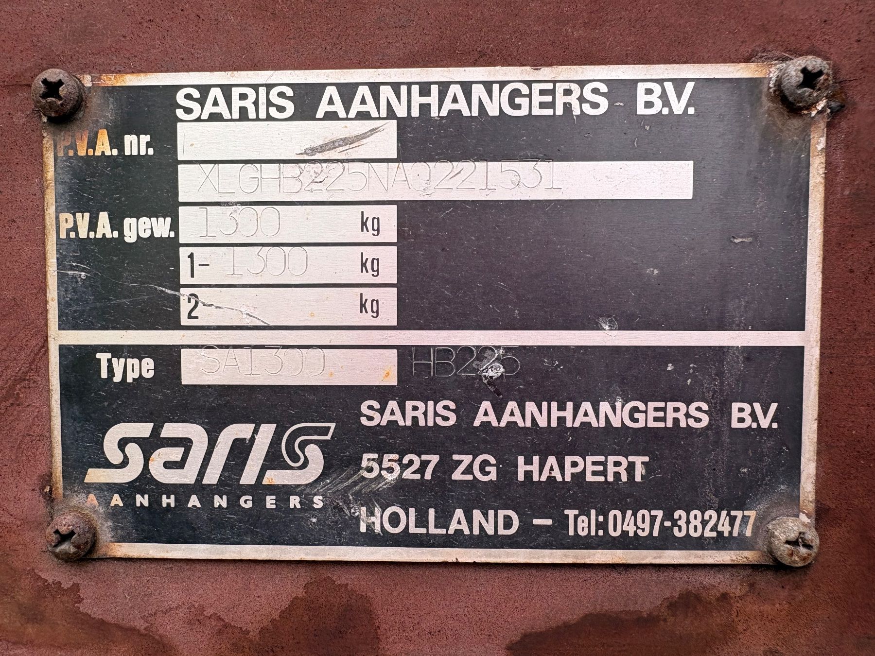 Saris Rimorchi: Anhänger Saris SA1300 ab MfK – Usato da Roggliswil venduto da Marla1 3