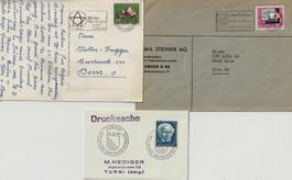 1960-1964 2 Briefe, 1 Karte PP