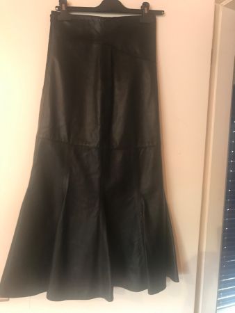 Vintage Hochwertiges Leder Jupe