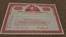 Aktie Universal Selective Realty Management co SA
