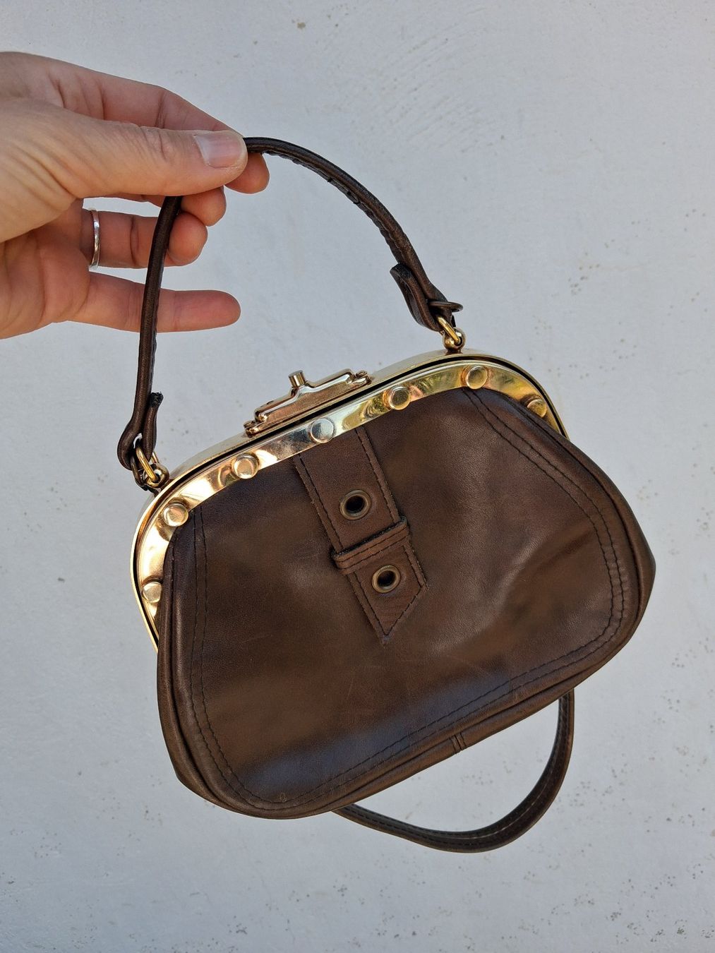 Borse da donna: Braune vintage Ledertasche Schaffhauser Lederwaren – Nuovo (secondo la descrizione) da Wald ZH venduto da e8e
