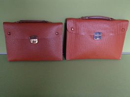2 Vintage Mappen /Aktentaschen aus den 50er Jahren neu Leder