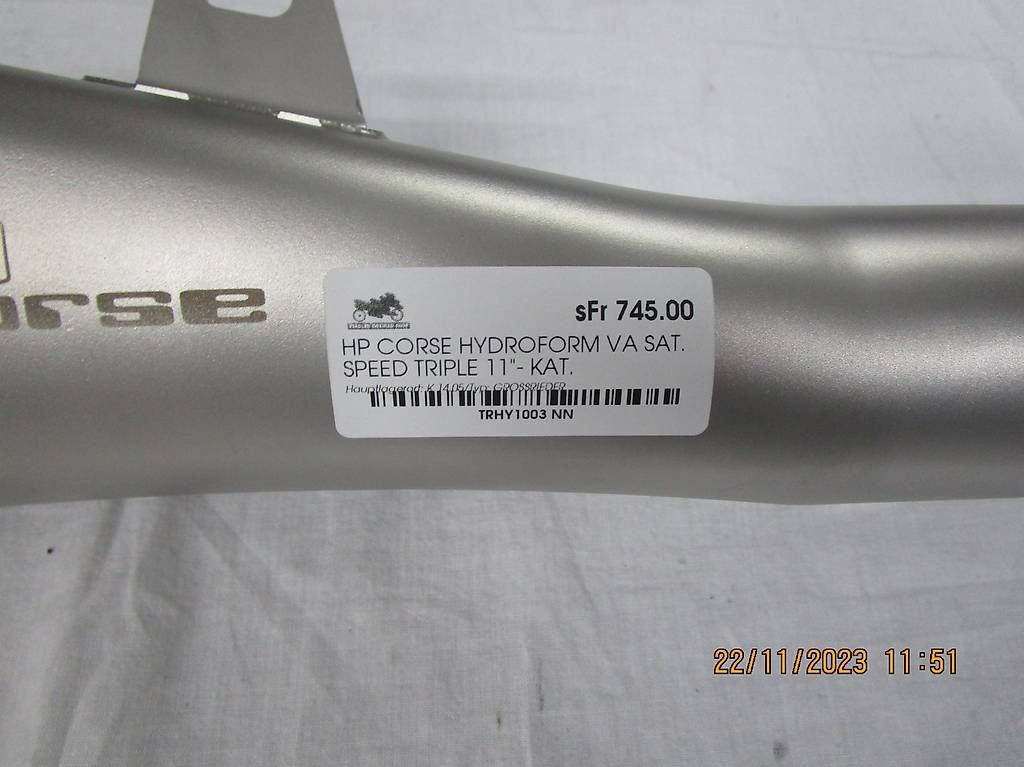 Triumph Sistemi di scarico: Auspuff Hp Corse Triumph Speed Triple – Nuovo (secondo la descrizione) da Widnau venduto da Staedler2 1