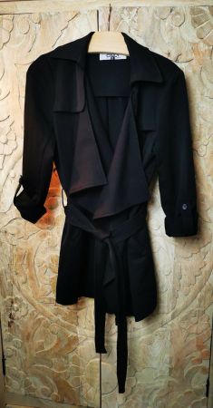 ONLY Kurzmantel / Übergangsjacke / Trenchmantel Schwarz - XS