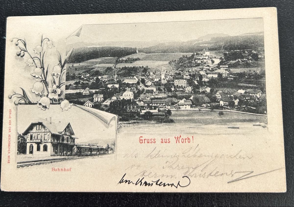 Cartoline postali: Gruss aus Worb 2-Bildrig  – Usato da Horw venduto da Tellbub