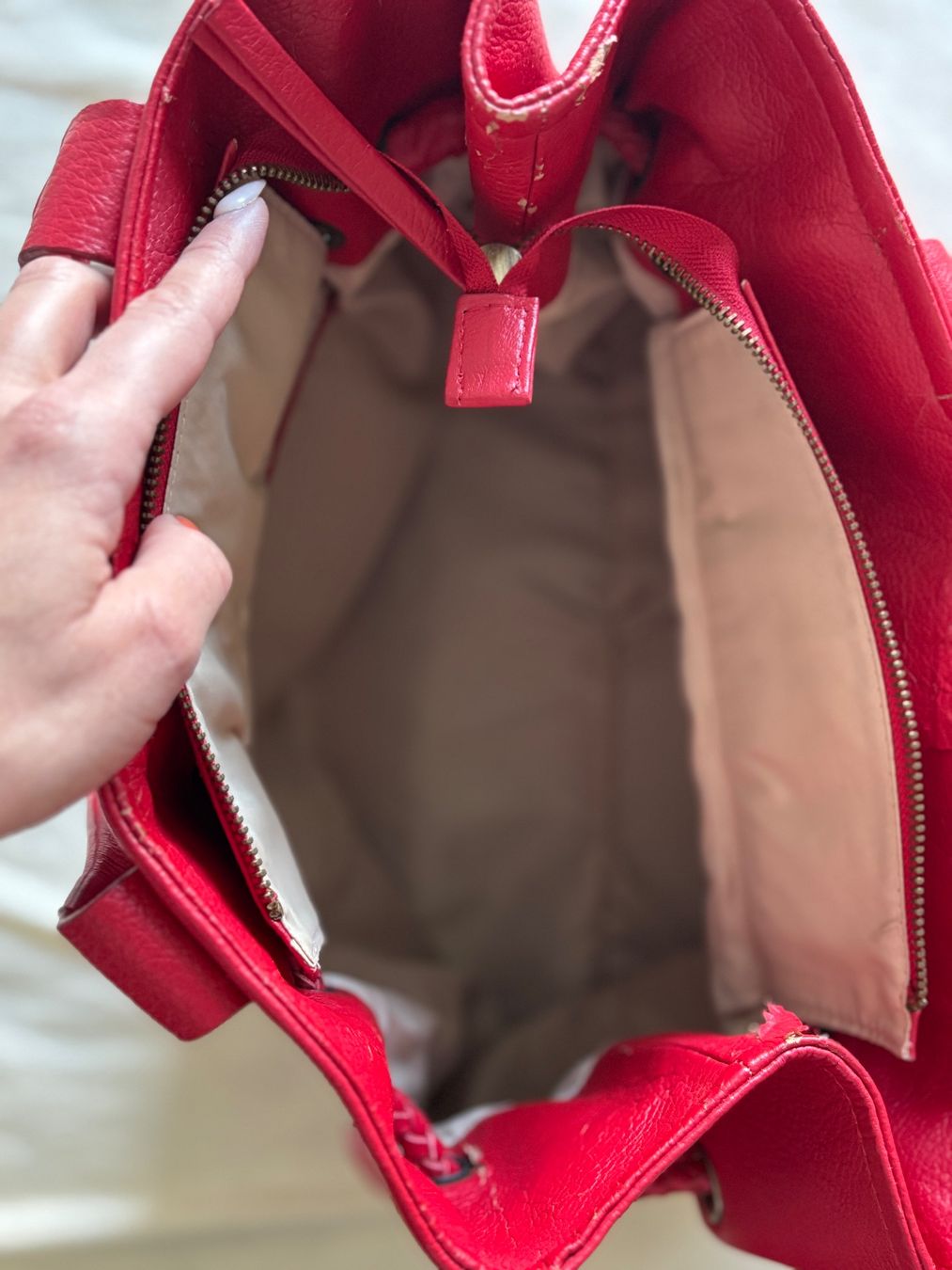Taschen für Damen: Grand sac en cuir rouge – Gebraucht aus Cossonay-Ville von ale_k9mh 7