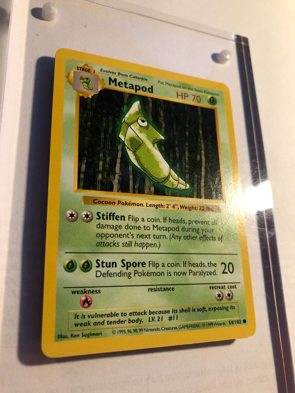 Sammelbilder & Trading cards: Metapod Base Set Shadowless - MINT - ab 1.- – Gebraucht aus Giubiasco von dan_pr8b 1