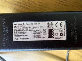 Netzteil Ericsson Type 402 0036-BV 7.6V 600mA guter Zustand