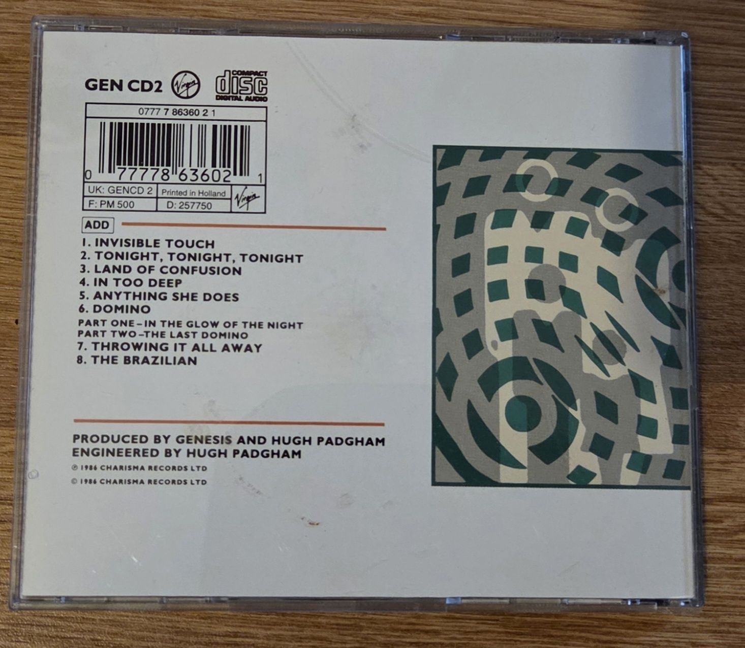 CDs: Genesis – Invisible Touch CD – Gebraucht aus Winterthur von raymen74 1