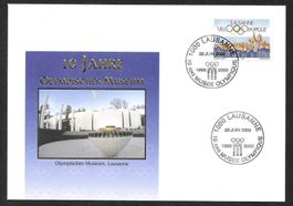 Sonderbrief S. 1852 10 Jahre Olymp Museum Lausanne 23.6.2003