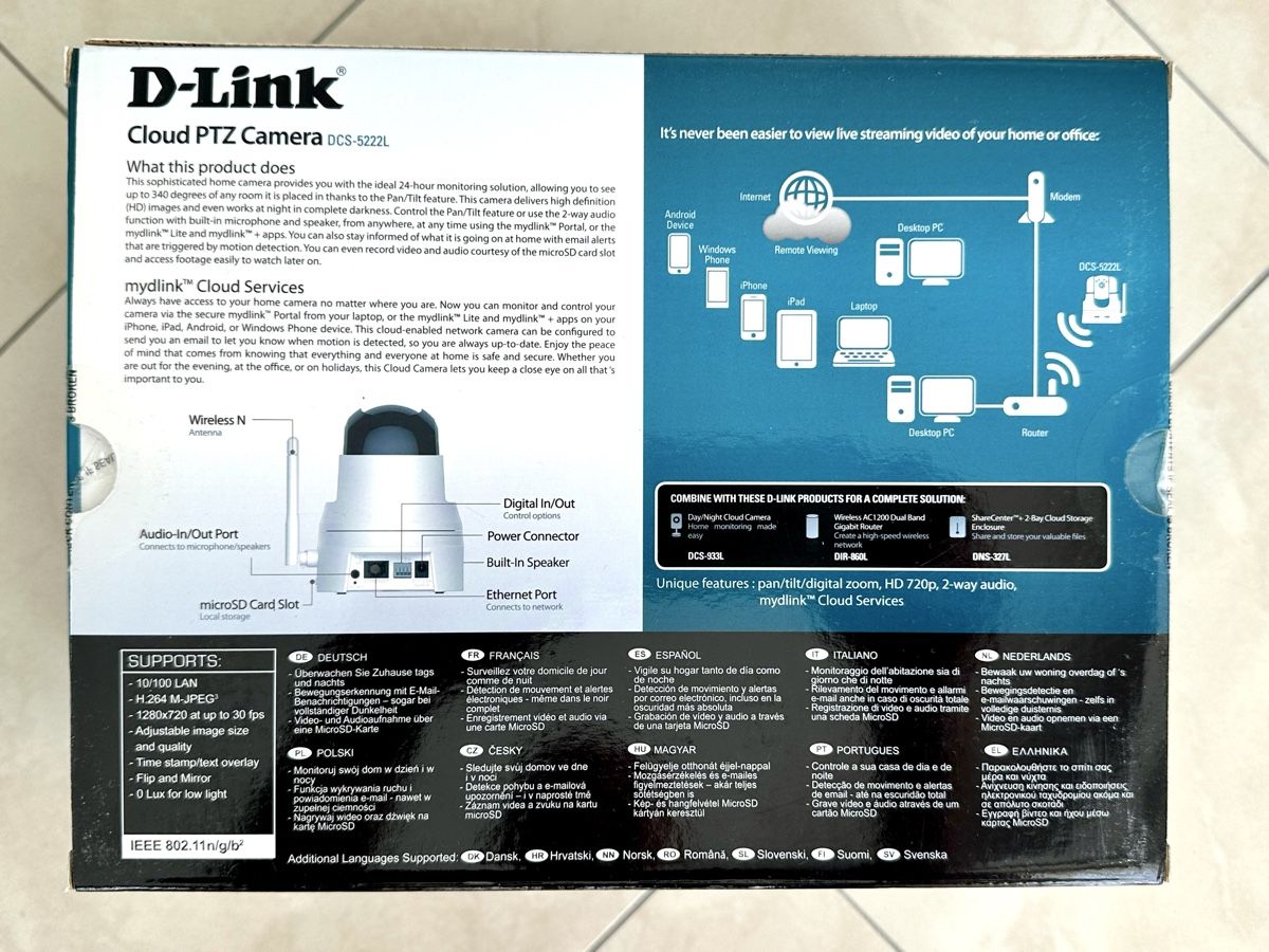 Dlink Webcams: D-Link DCS-5222L Webcam mit OVP – Neu (gemäss Beschreibung) aus Emmenbrücke von Appophis 2