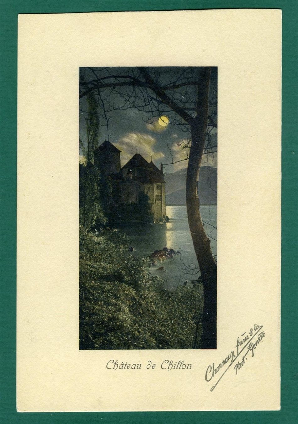 Cartoline postali: Château de Chillon, ungelaufen, ca. 1910 – Usato da Sargans venduto da Hausi1951