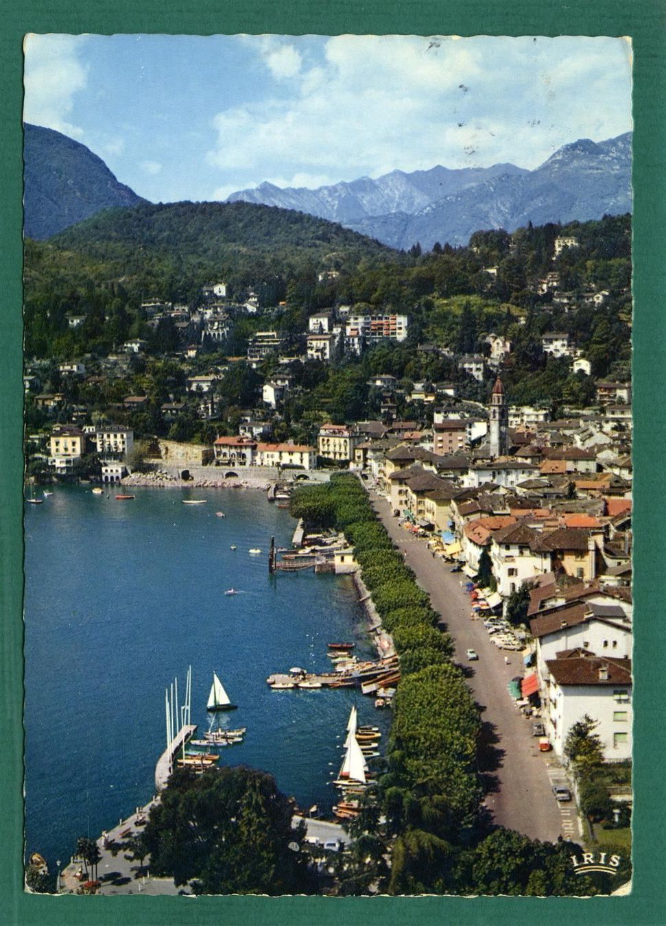 Cartoline postali: Ascona, La Piazza, lungolago, 1967, gelaufen, Grossformat – Usato da Sargans venduto da Hausi1951