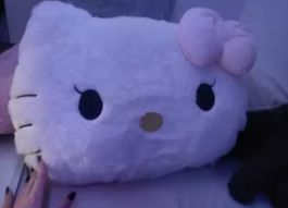 Coussin Hello Kitty tout doux - parfait pour cocooner!