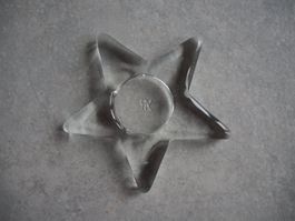 Bougeoir étoile en verre