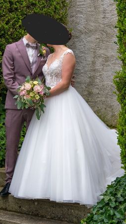 Hochzeitskleid / Brautkleid A-Linie Grösse 38